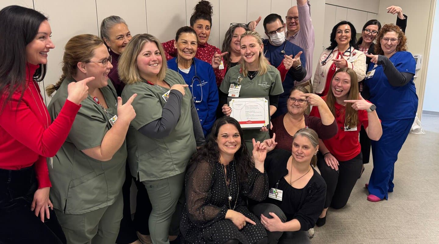 Morgan Goodman celebrates being the employee of the month for december 2024