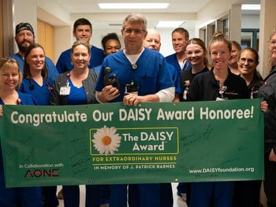 Kevin Schmader, RN, Receives DAISY Award