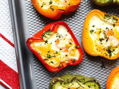 Three Ingredient Stuffed Bell Peppers