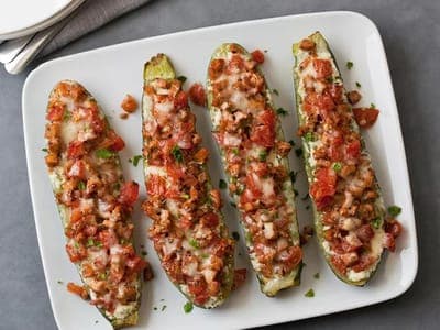 Lasagna Stuffed Zucchini