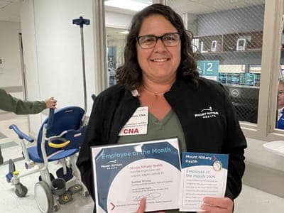 Mount Nittany Health Celebrates Oct. 2025 Employee of the Month, Justine Wrona, CNA