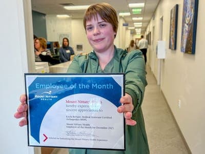 Mount Nittany Health Celebrates Dec. 2025 Employee of the Month Kayla Rettger, MA-C