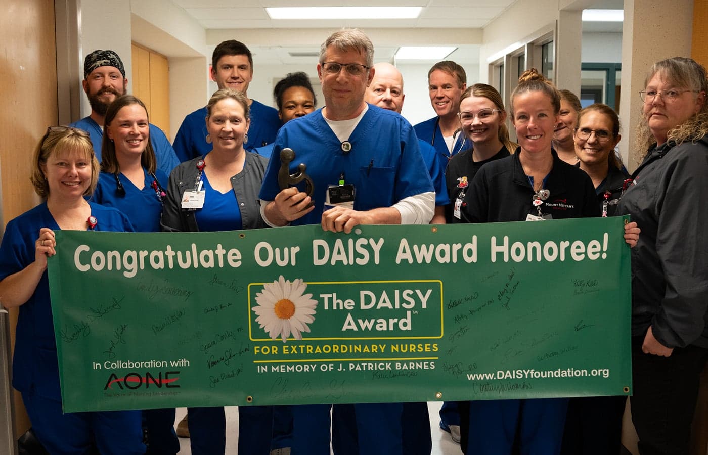 Kevin Schmader, RN, Receives DAISY Award