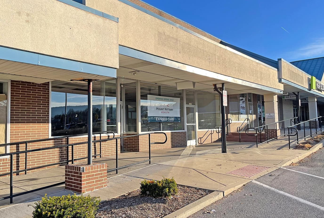 Front facade of the new Mount Nittany Health Express Care