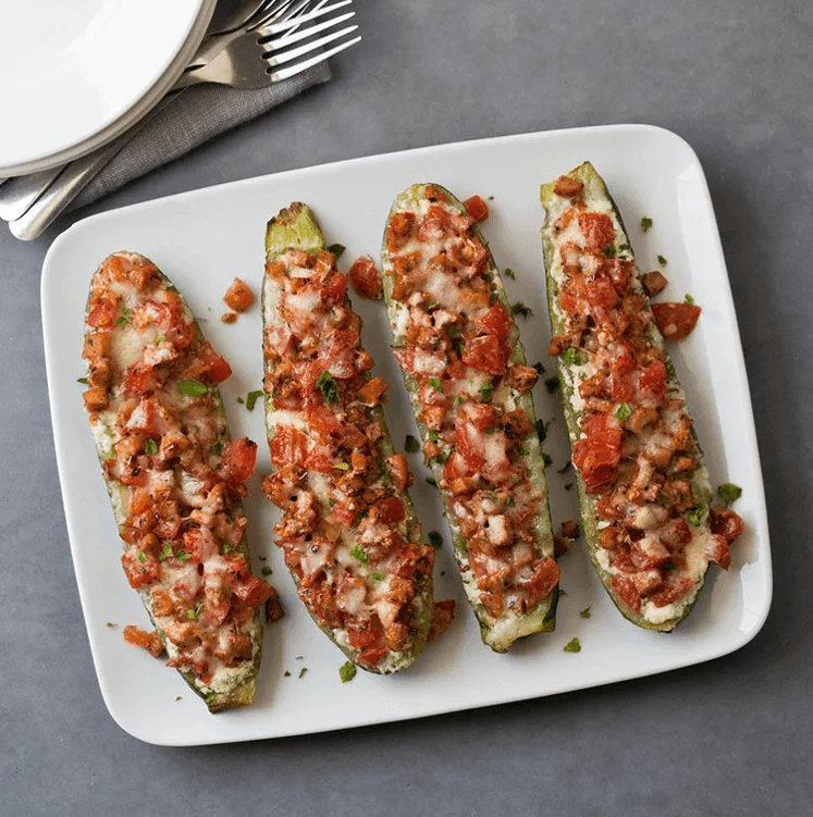 Lasagna Stuffed Zucchini