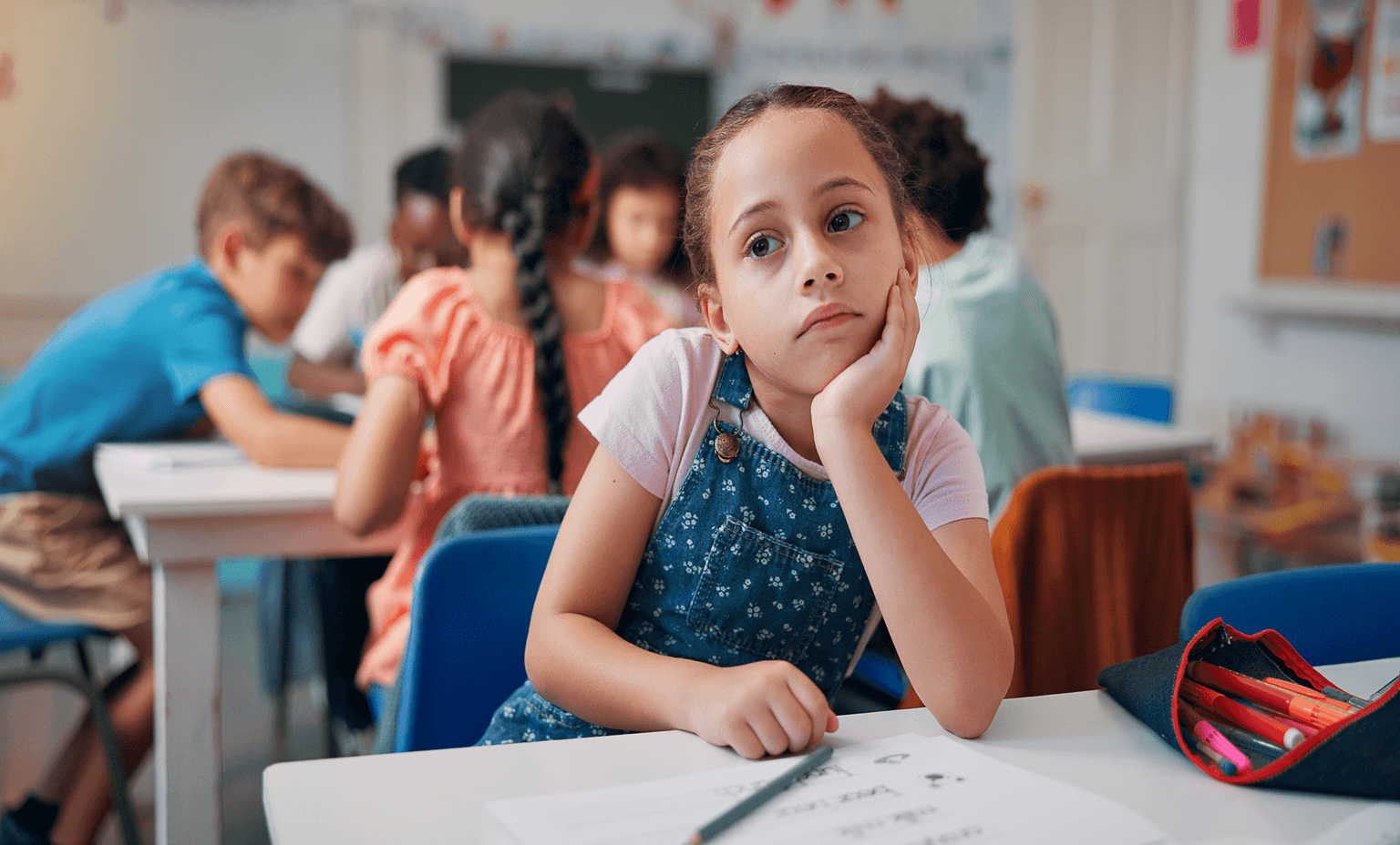 girl in classroom