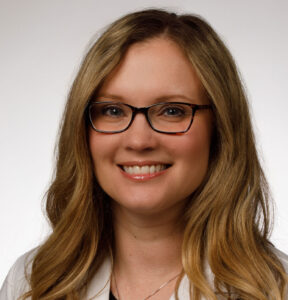 Lauren Davidson smiles at the camera