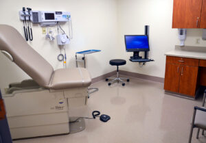 Patient exam room in Philipsburg