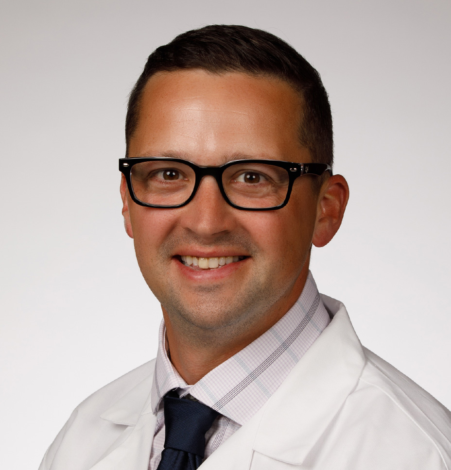 Joseph Basedow, DO poses for a professional headshot photo