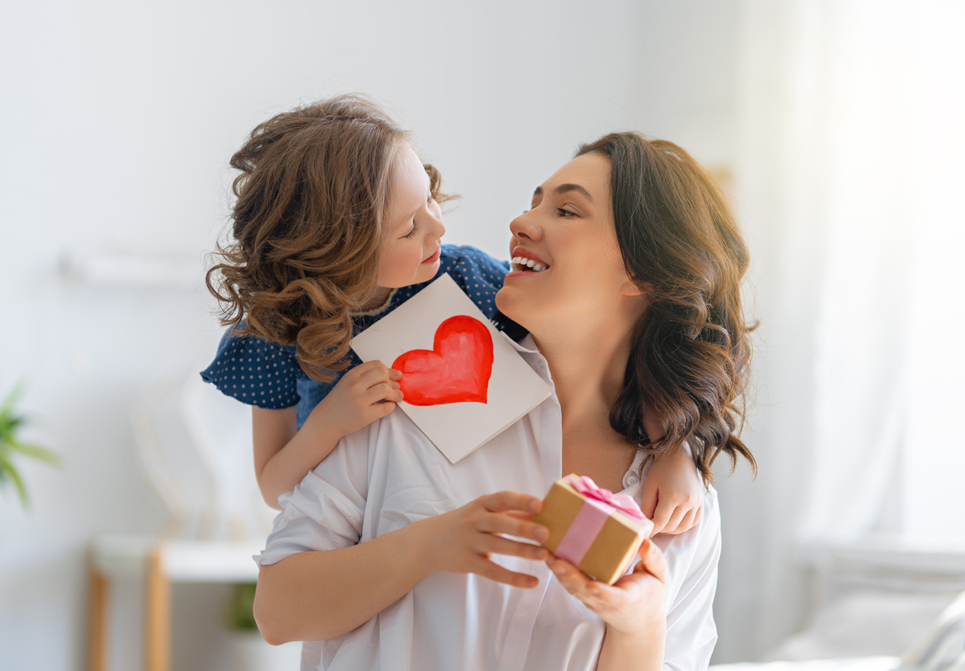 Child gifts mother a mother's day special spa treatment