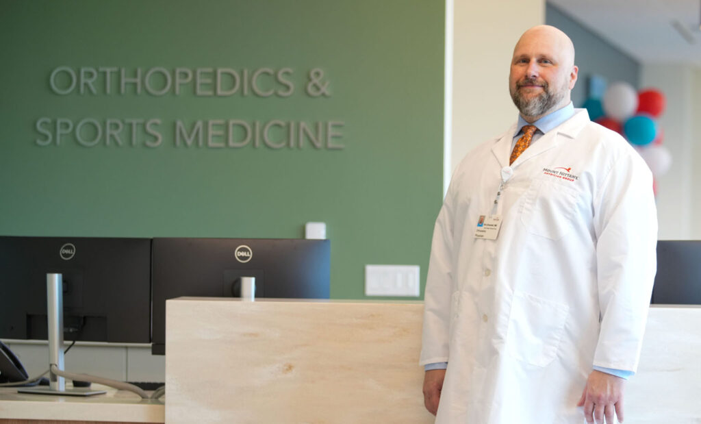 Eric Emanski, MD poses for a photo at Mount Nittany Health Toftrees