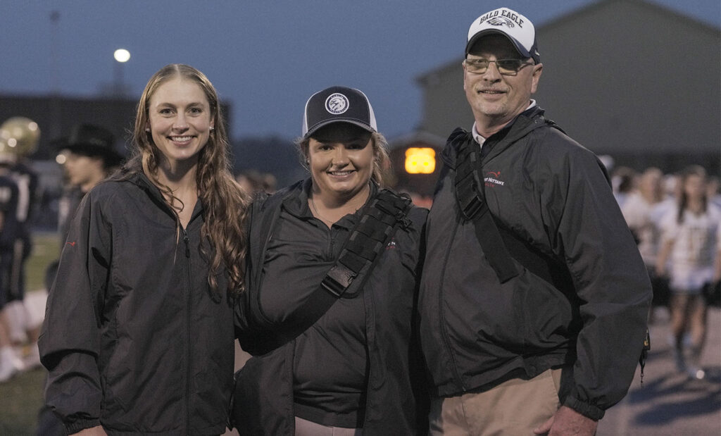 Mount Nittany Health's athletic trainers and Dr. Mallory Schaffer at a recent game