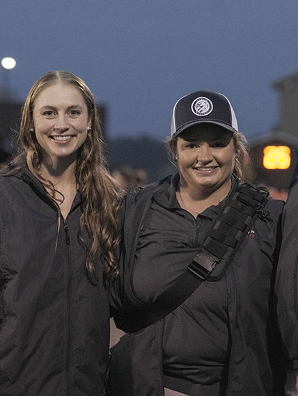 Mount Nittany Health's athletic trainers and Dr. Mallory Schaffer at a recent game