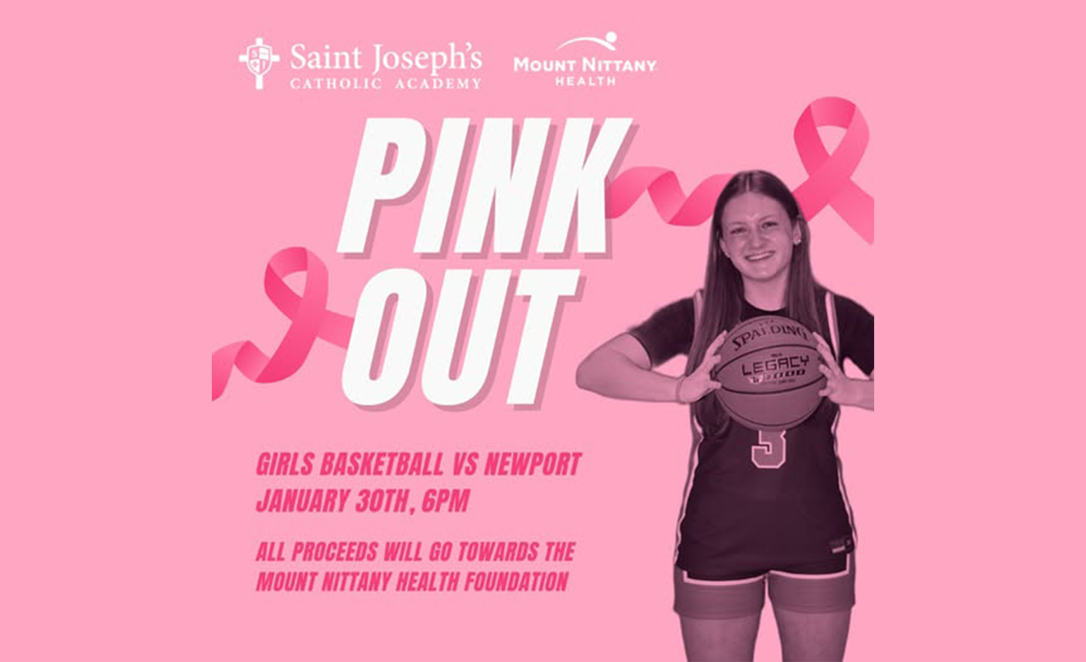 January 30: Saint Joseph Catholic Academy Girls Basketball 1st Annual Pink OUT Game