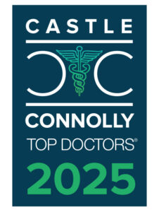 Illustrative badge for the 2025 Castle Connolly Top Doctors honor