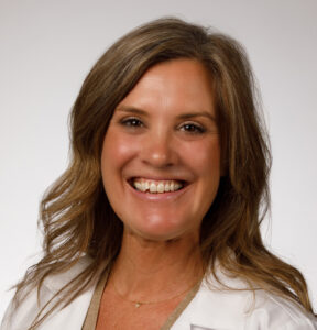 Julie Parker, CRNP Cardiology smiles for a professional headshot photo